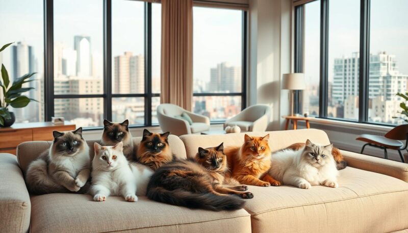 rase mačaka za stan